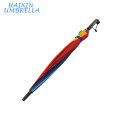 Merchandise Gifts Promotional High Quality Fashion Big Size 16 Ribs Cheap Advertising Rainbow Golf Umbrella with Plastic Handle